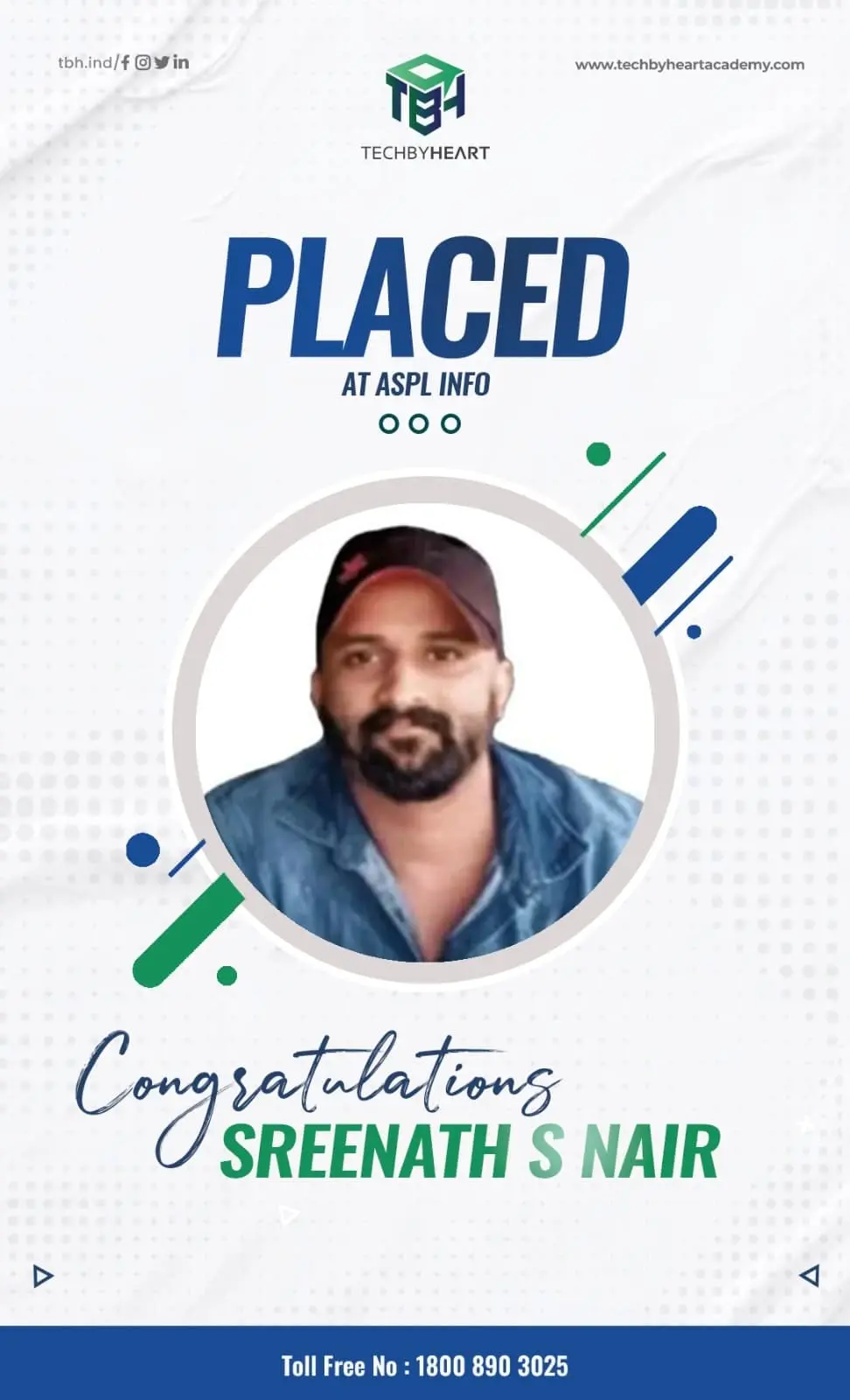 Sreenath S Nair Placed at ASPL